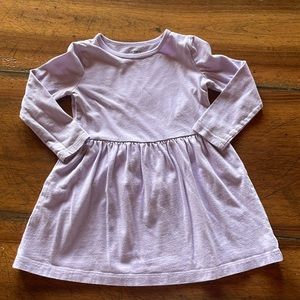 CARTERS | lavender long sleeved dress | 2T